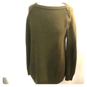 Olive green tunic sweater